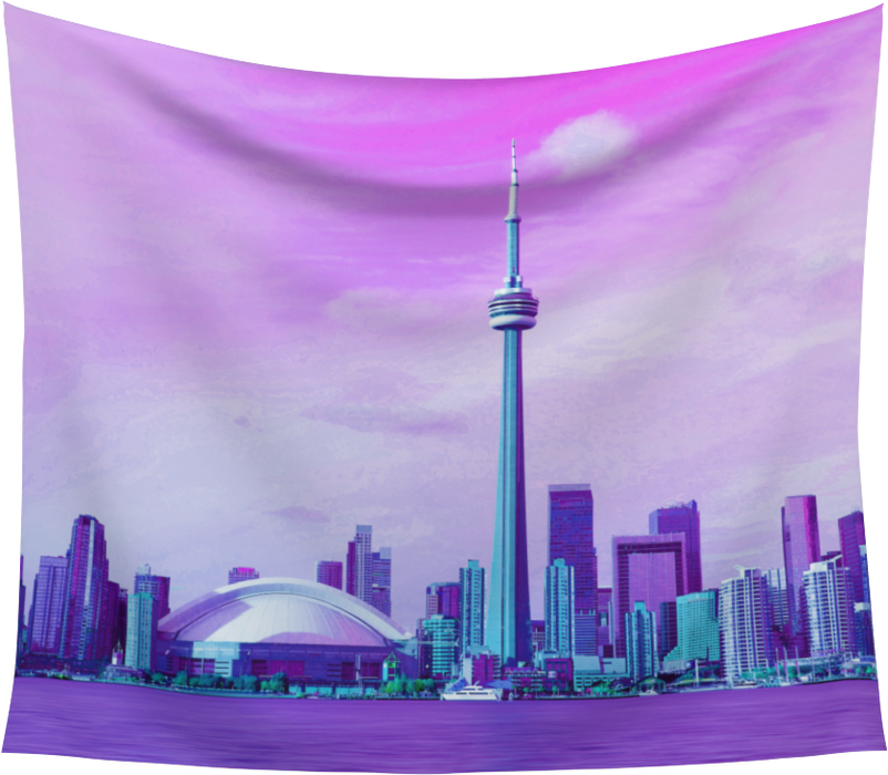 Toronto Skyline Tapestries Regular & Jumbo Sizes Various Colours