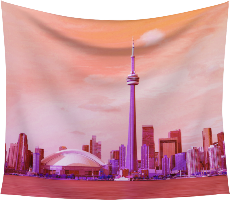 Toronto Skyline Tapestries Regular & Jumbo Sizes Various Colours